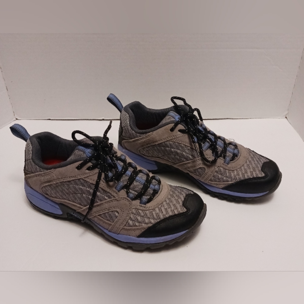 Merrell Women's Size 9 Performance Outdoor Shoes Wild Dove / Periwinkle Lace Up - Picture 2 of 11